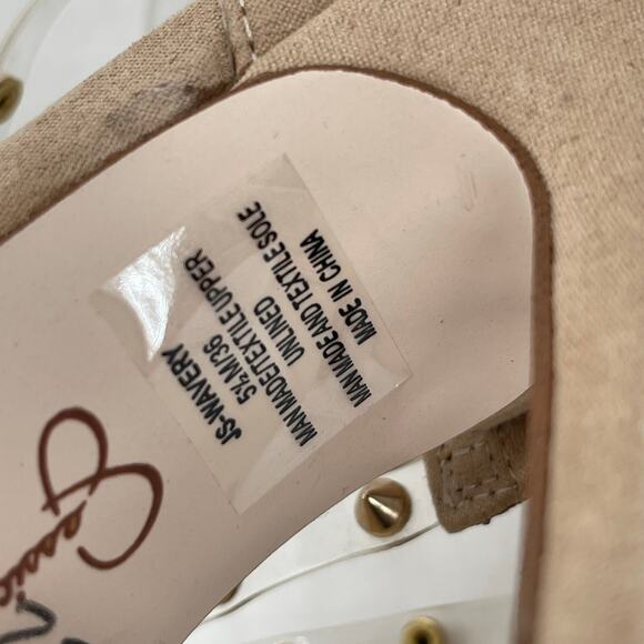 JESSICA SIMPSON Pumps Size 5.5 Wavery Clear Studded Wavery Pointed Toe Stiletto - Picture 7 of 16